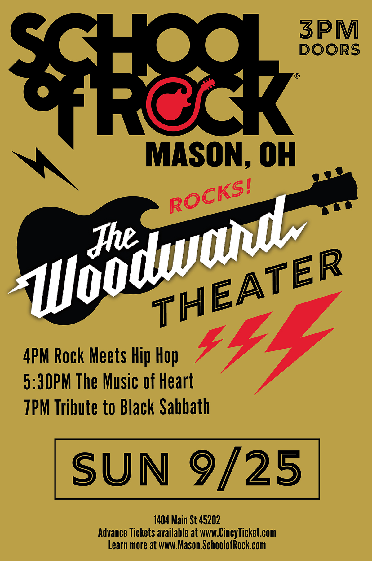 SCHOOL OF ROCK MASON ROCKS THE WOODWARD | Woodward Theater Over-the ...