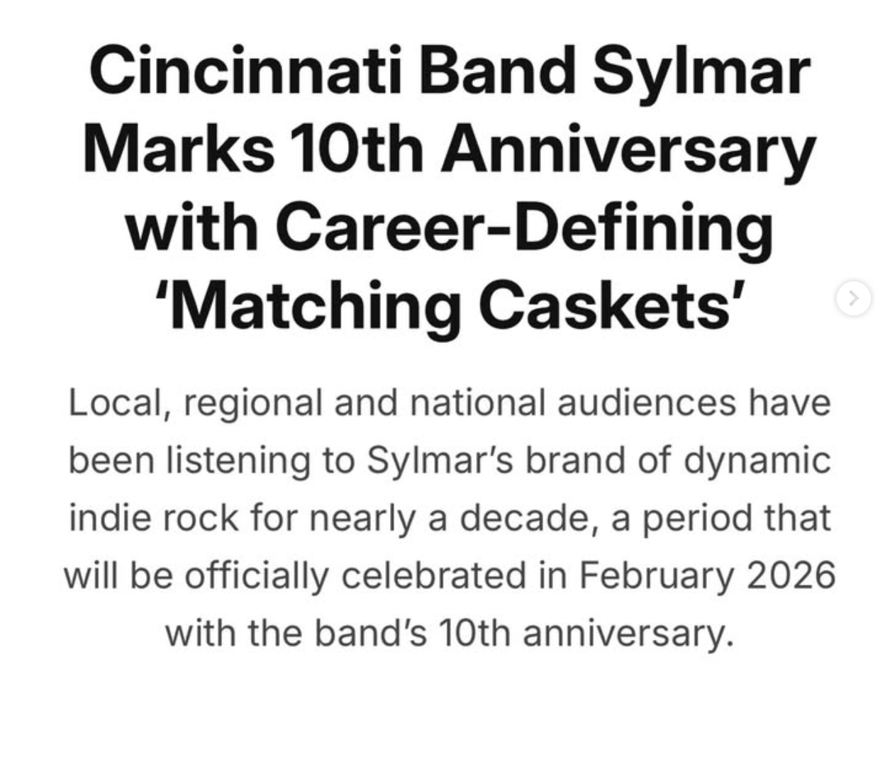 SYLMAR RECORD RELEASE