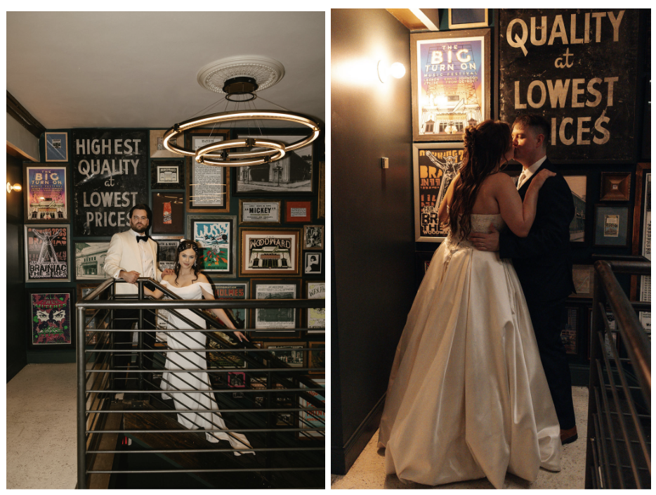 Inside the Gallery Wall at The Woodward Theater Wedding Venue