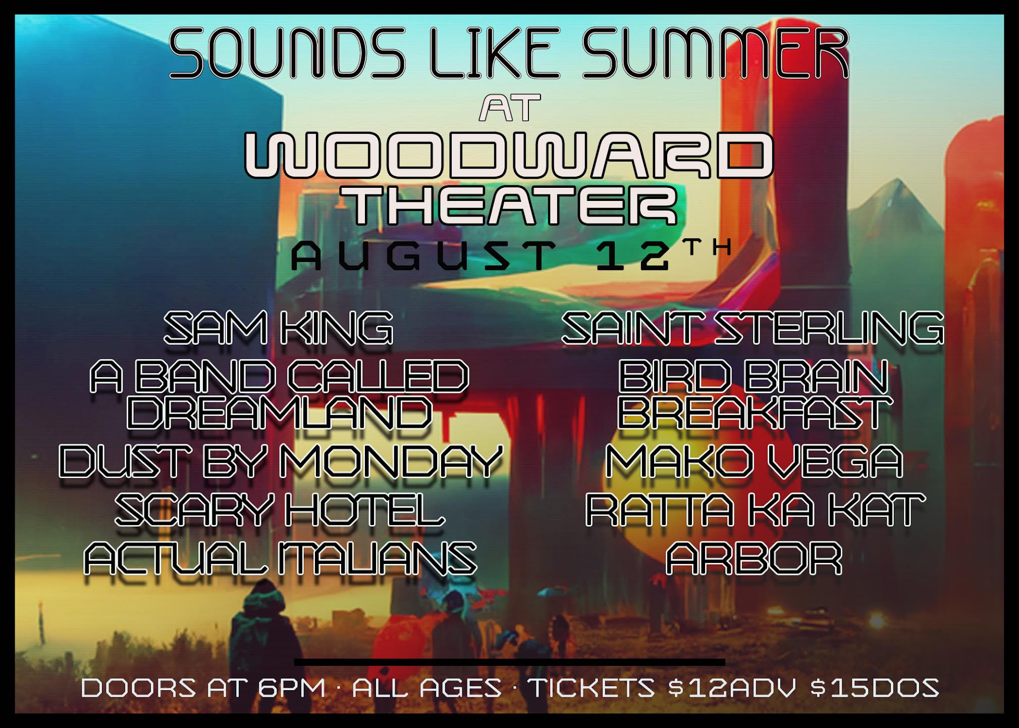 sounds like summer woodward theater 8/12